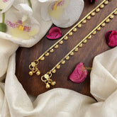 Vriksham Leaf Style Gold Look Alike Bridal Anklets-G17806